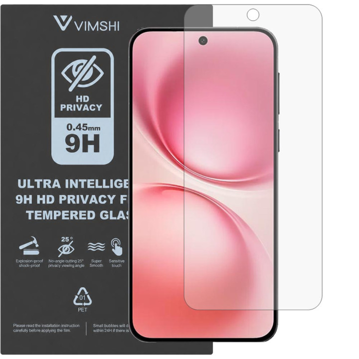 Протиударна захисна плівка антишпигун Vimshi Ultra 9H Privacy Flex для vivo X200 FE