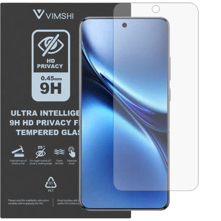 Протиударна захисна плівка антишпигун Vimshi Ultra 9H Privacy Flex для vivo X200 Pro