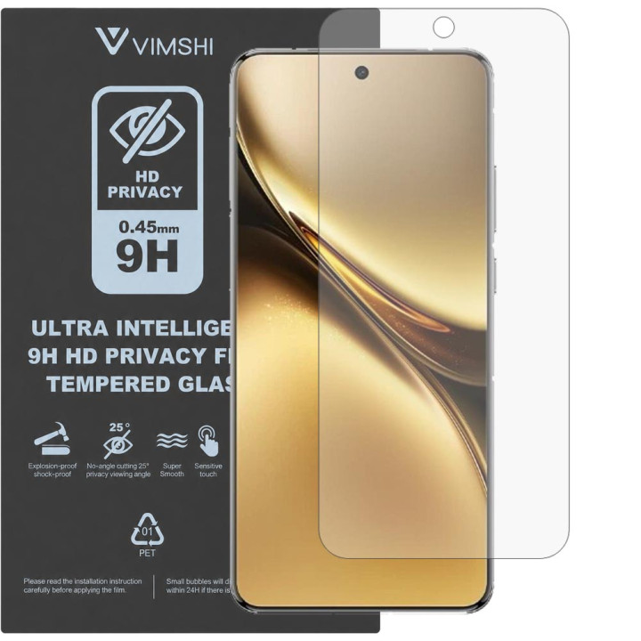 Протиударна захисна плівка антишпигун Vimshi Ultra 9H Privacy Flex для vivo X200