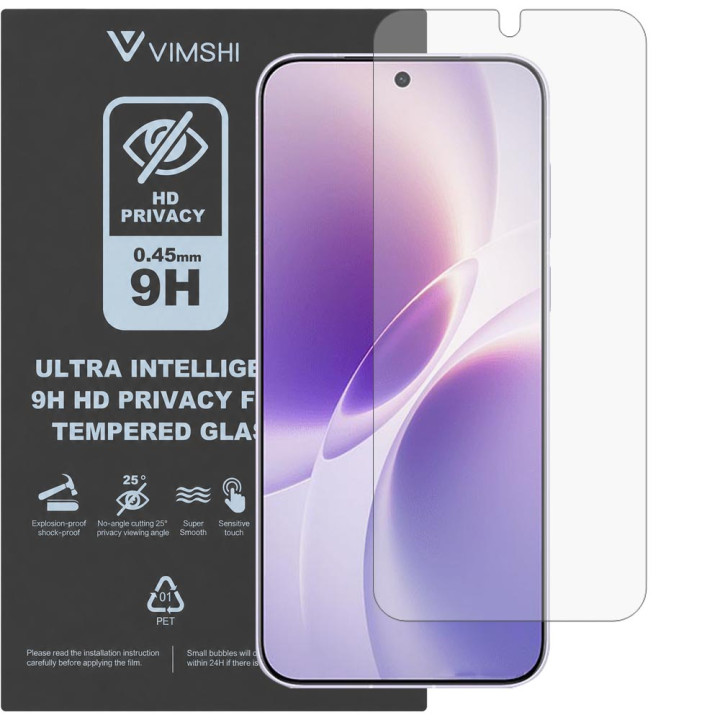 Протиударна захисна плівка антишпигун Vimshi Ultra 9H Privacy Flex для vivo X300s