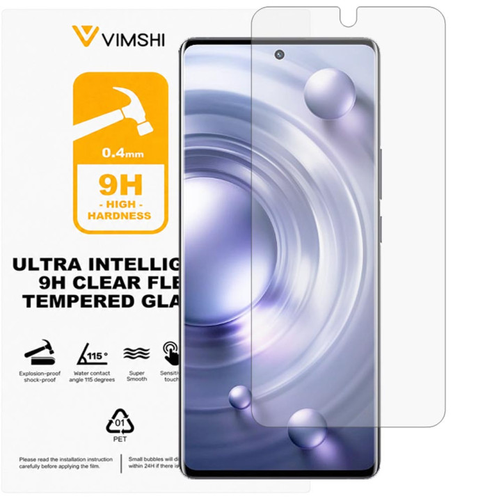 Протиударна захисна плівка Vimshi Ultra 9H Clear Flex для vivo X80 Pro