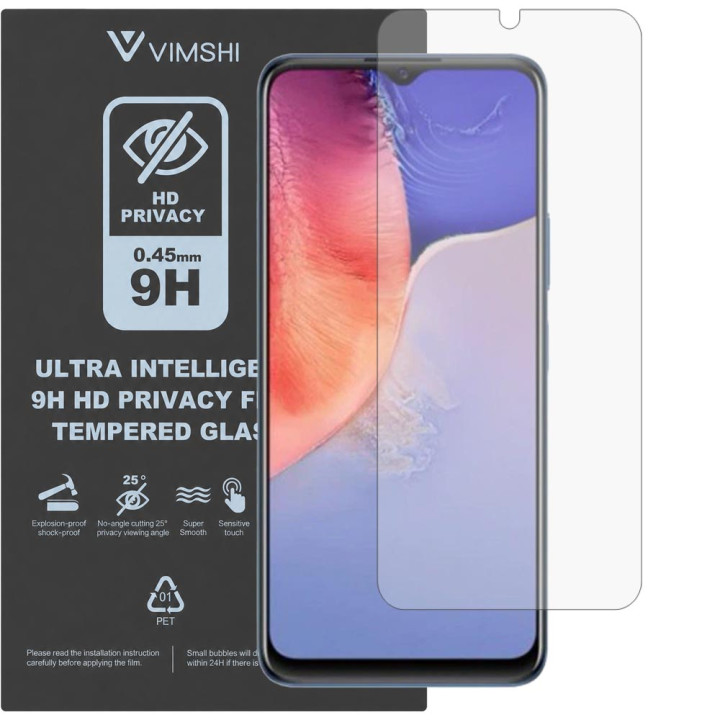 Протиударна захисна плівка антишпигун Vimshi Ultra 9H Privacy Flex для vivo Y15s