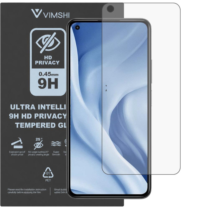 Протиударна захисна плівка антишпигун Vimshi Ultra 9H Privacy Flex для Xiaomi 11 Lite 5G NE