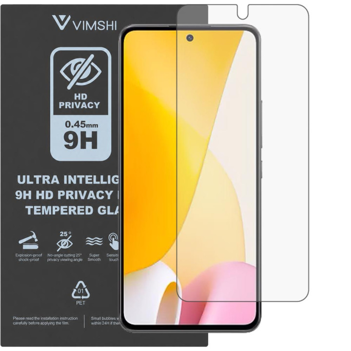 Протиударна захисна плівка антишпигун Vimshi Ultra 9H Privacy Flex для Xiaomi 12 Lite