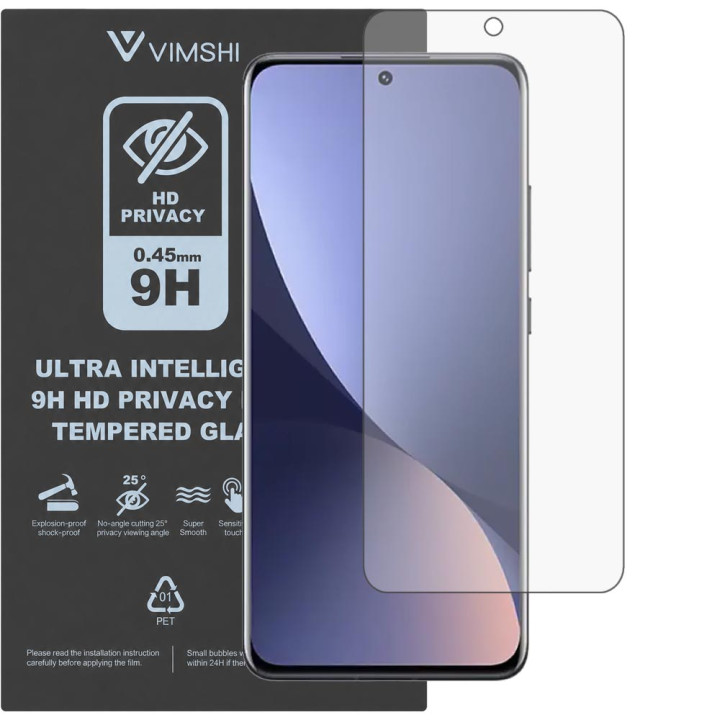 Протиударна захисна плівка антишпигун Vimshi Ultra 9H Privacy Flex для Xiaomi 12