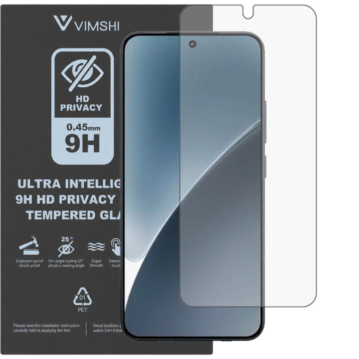 Противоударная защитная пленка антишпион Vimshi Ultra 9H Privacy Flex для Xiaomi 15