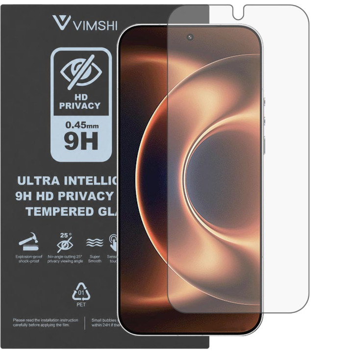 Противоударная защитная пленка антишпион Vimshi Ultra 9H Privacy Flex для Xiaomi 17 Ultra