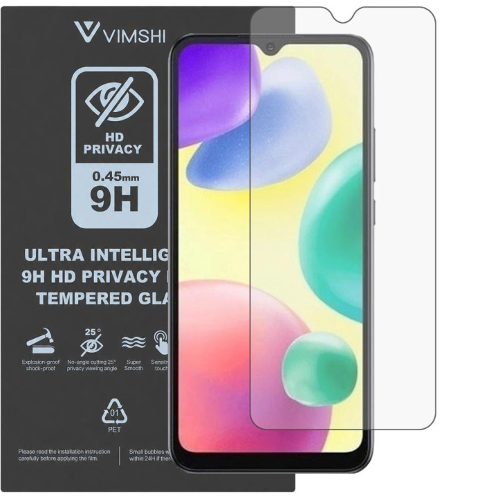 Протиударна захисна плівка антишпигун Vimshi Ultra 9H Privacy Flex для Redmi 10A