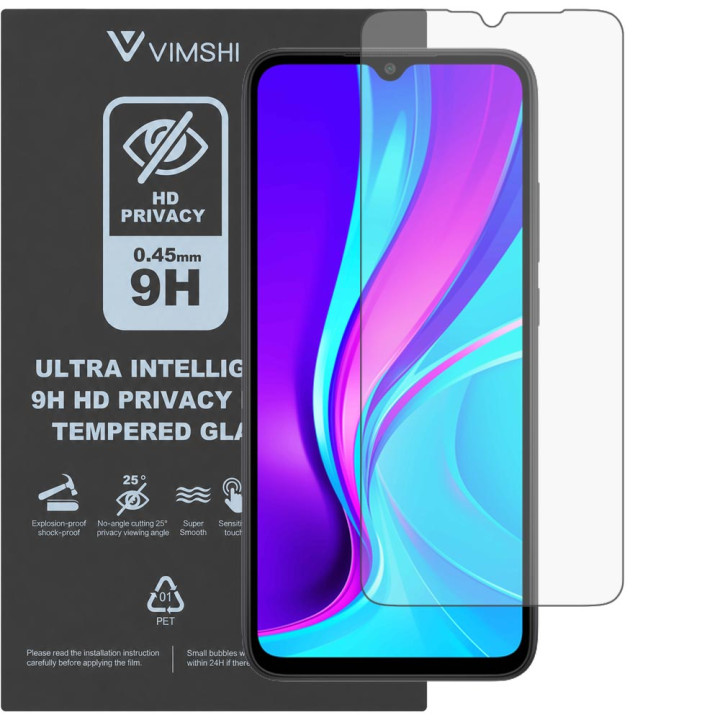 Протиударна захисна плівка антишпигун Vimshi Ultra 9H Privacy Flex для Redmi 9C
