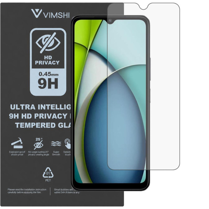 Противоударная защитная пленка антишпион Vimshi Ultra 9H Privacy Flex для Redmi A3X