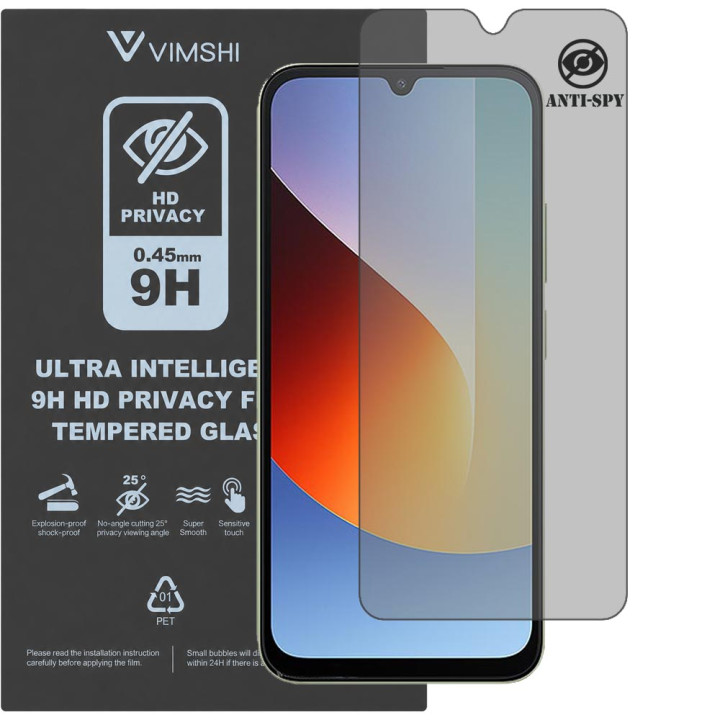 Протиударна захисна плівка антишпигун Vimshi Ultra 9H Privacy Flex для Xiaomi Redmi A7 Pro