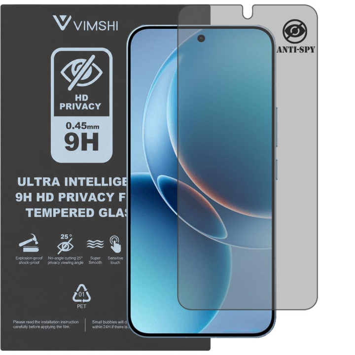 Протиударна захисна плівка антишпигун Vimshi Ultra 9H Privacy Flex для Xiaomi Redmi K90 Ultra
