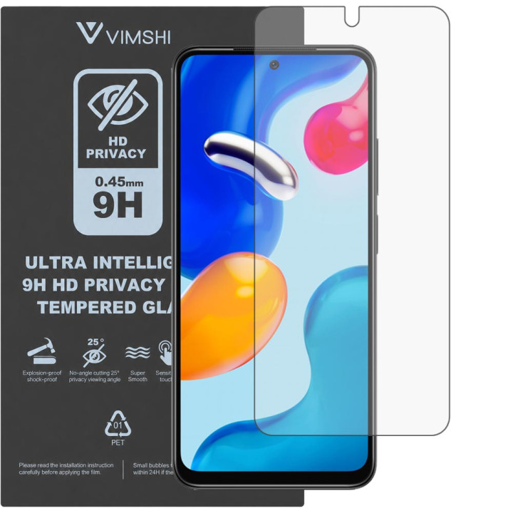 Противоударная защитная пленка антишпион Vimshi Ultra 9H Privacy Flex для Redmi Note 11S