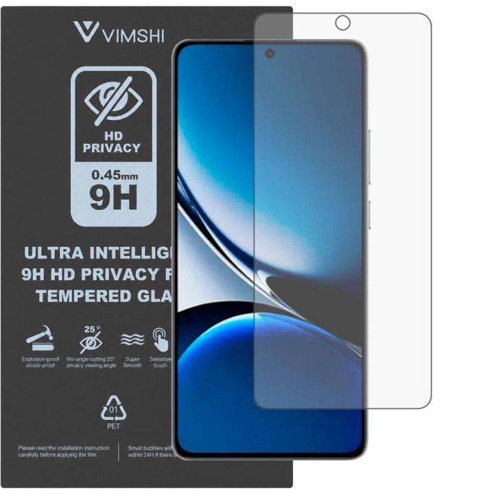 Противоударная защитная пленка антишпион Vimshi Ultra 9H Privacy Flex для Redmi Turbo 4