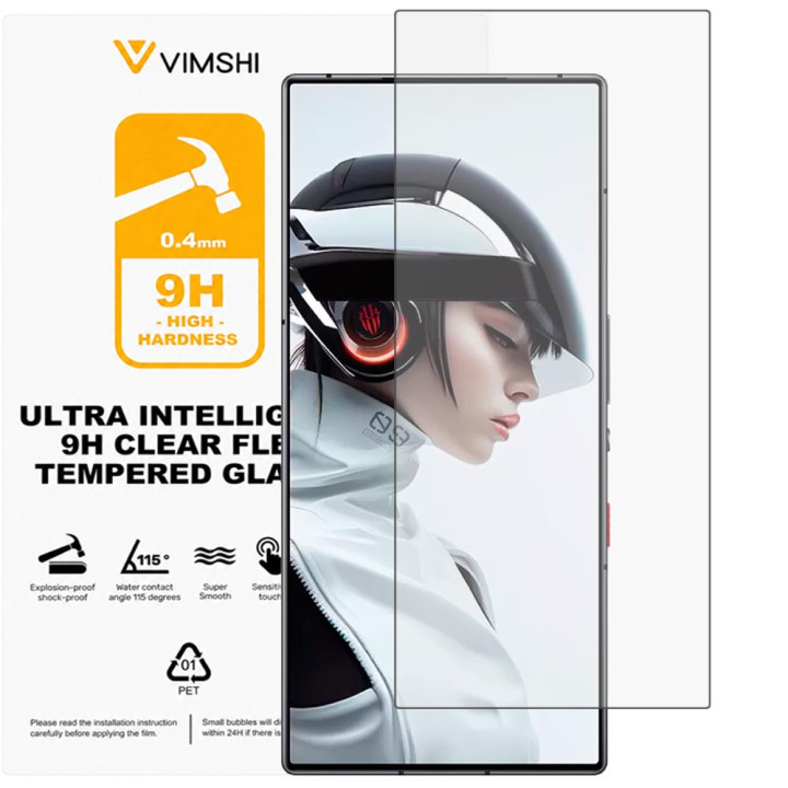 Протиударна захисна плівка Vimshi Ultra 9H Clear Flex для ZTE REDMAGIC 9 Pro+