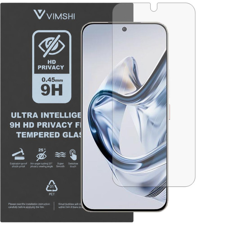 Противоударная защитная пленка антишпион Vimshi Ultra 9H Privacy Flex для ZTE Nubia Air