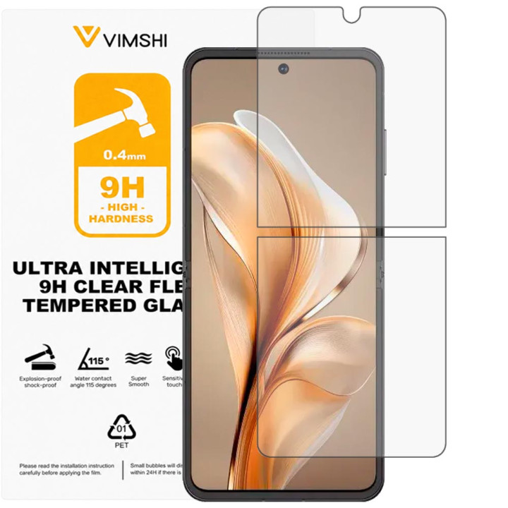 Противоударная защитная пленка Vimshi Ultra 9H Clear Flex для ZTE Nubia Flip