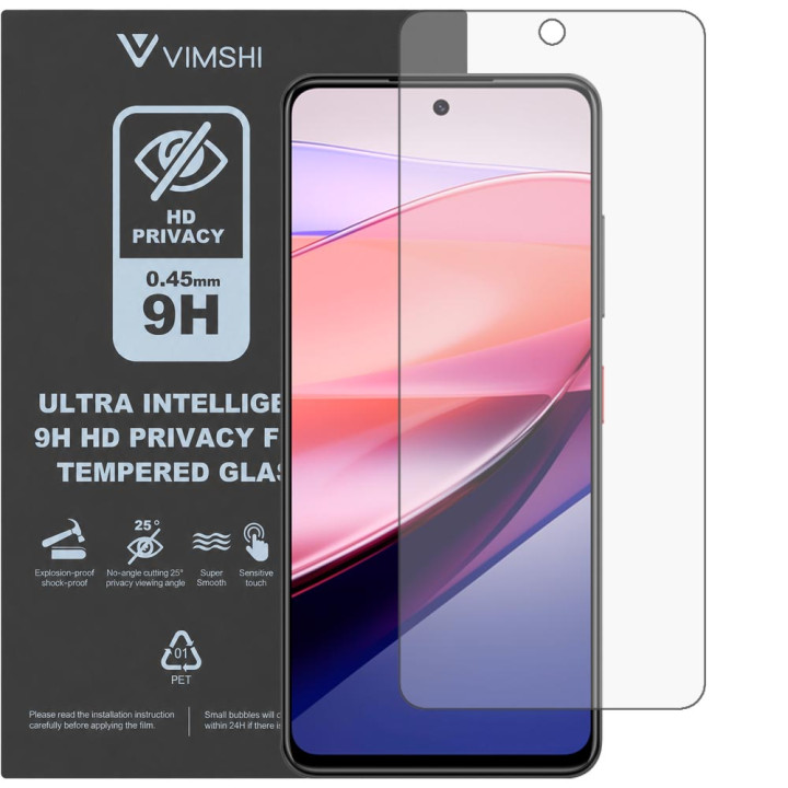Противоударная защитная пленка антишпион Vimshi Ultra 9H Privacy Flex для ZTE Nubia Focus