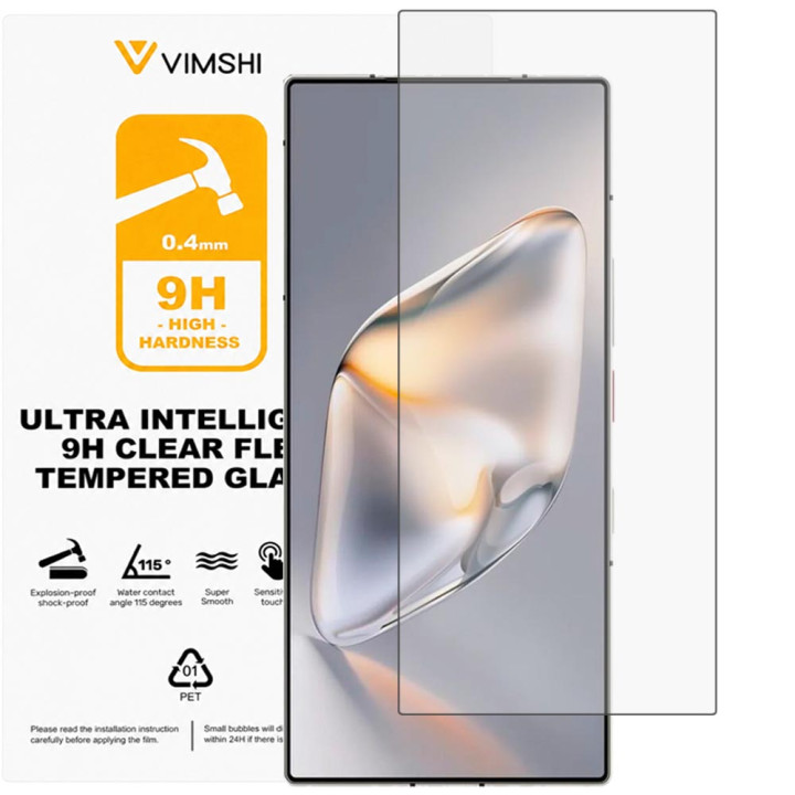Противоударная защитная пленка Vimshi Ultra 9H Clear Flex для ZTE Nubia Z60 Ultra Leading Version