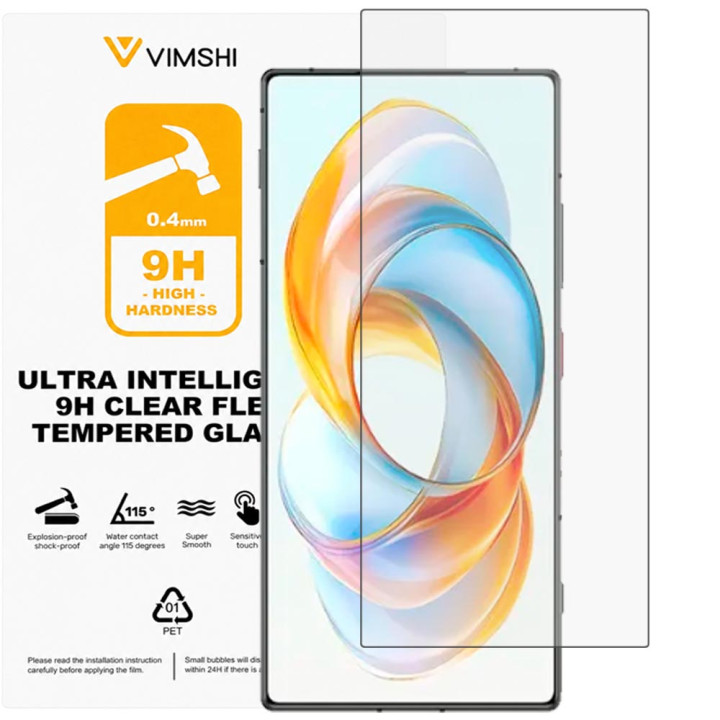 Противоударная защитная пленка Vimshi Ultra 9H Clear Flex для ZTE Nubia Z70 Ultra